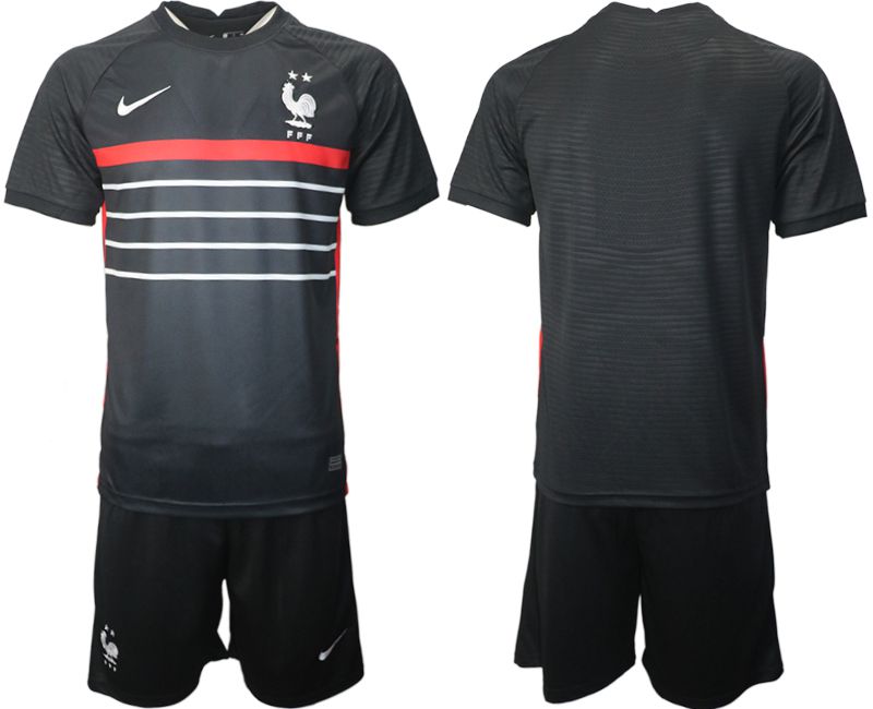 Men 2022 World Cup National Team France home black blank Soccer Jersey->customized soccer jersey->Custom Jersey